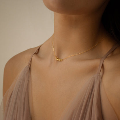 Tiny Grace Name Necklace