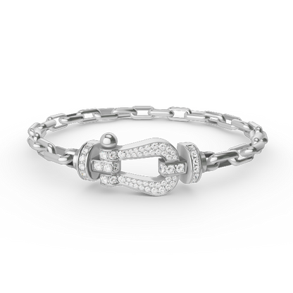 [Camiery]FORCE LARGE HORSESHOE CLASP  METAL BRACELET