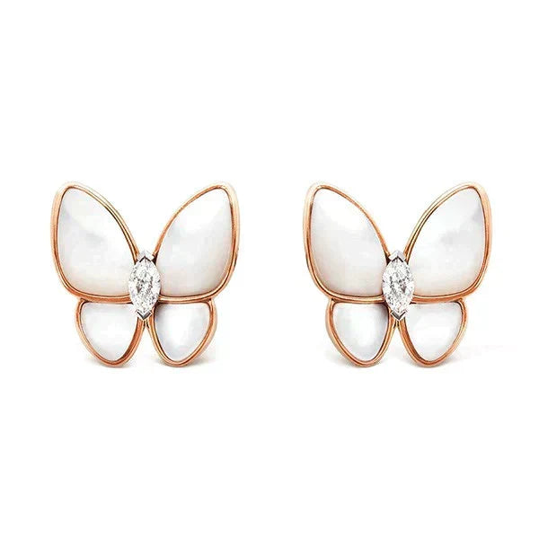 [Camiery]BUTTERFLY MOP DIAMOND EARRINGS