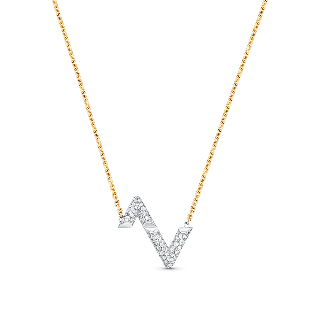 [Camiery]VOLT SILVER DIAMOND PEDANT NECKLACE