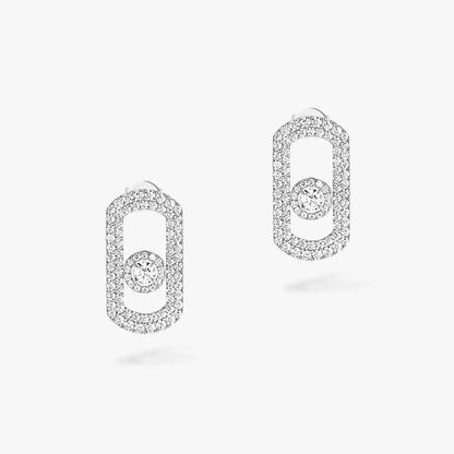 [Camiery]So Move Pave_-Set Diamond Earrings in Silver