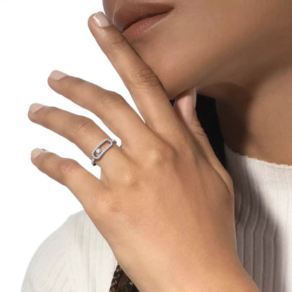 [Camiery]Move Uno Diamond Ring in Gold