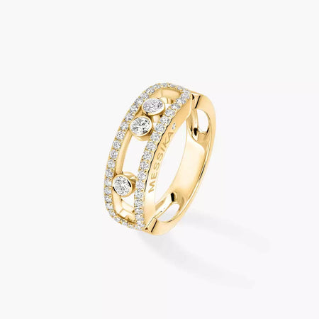 [Camiery] Move Gold Diamond Pave_ Ring
