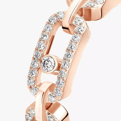 [Camiery]Move Link Pave_-Set Diamond Ring in Gold