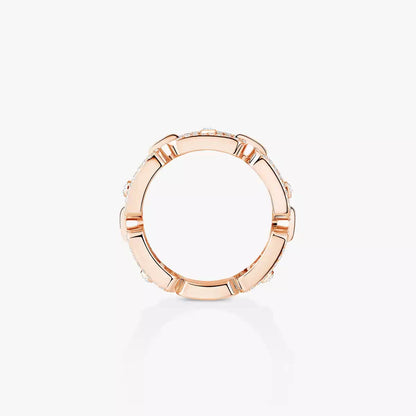 [Camiery]Move Link Pave_-Set Diamond Ring in Gold
