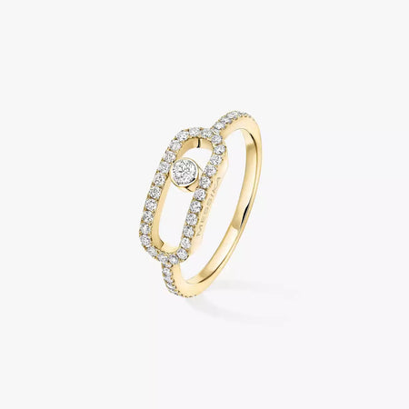 [Camiery]Move Uno Diamond Ring in Gold