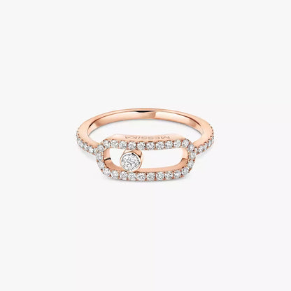[Camiery]Move Uno Diamond Ring in Gold