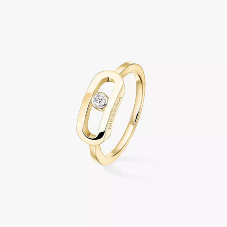 [Camiery]Move Uno Diamond Ring in Gold