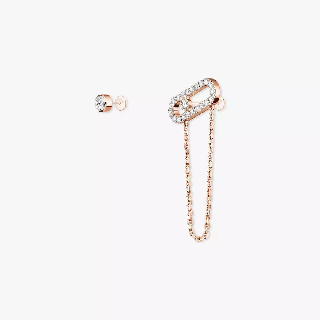[Camiery]Move Uno Diamond Earrings