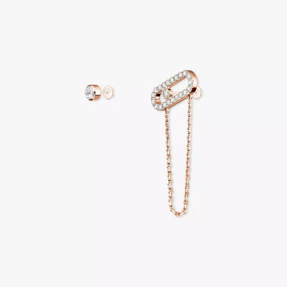[Camiery]Move Uno Diamond Earrings