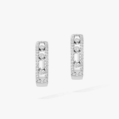 [Camiery]Diamond Pave_ Hoop Earrings Move
