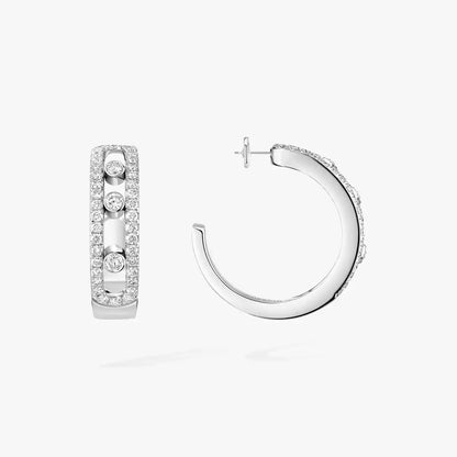 [Camiery]Diamond Pave_ Hoop Earrings Move