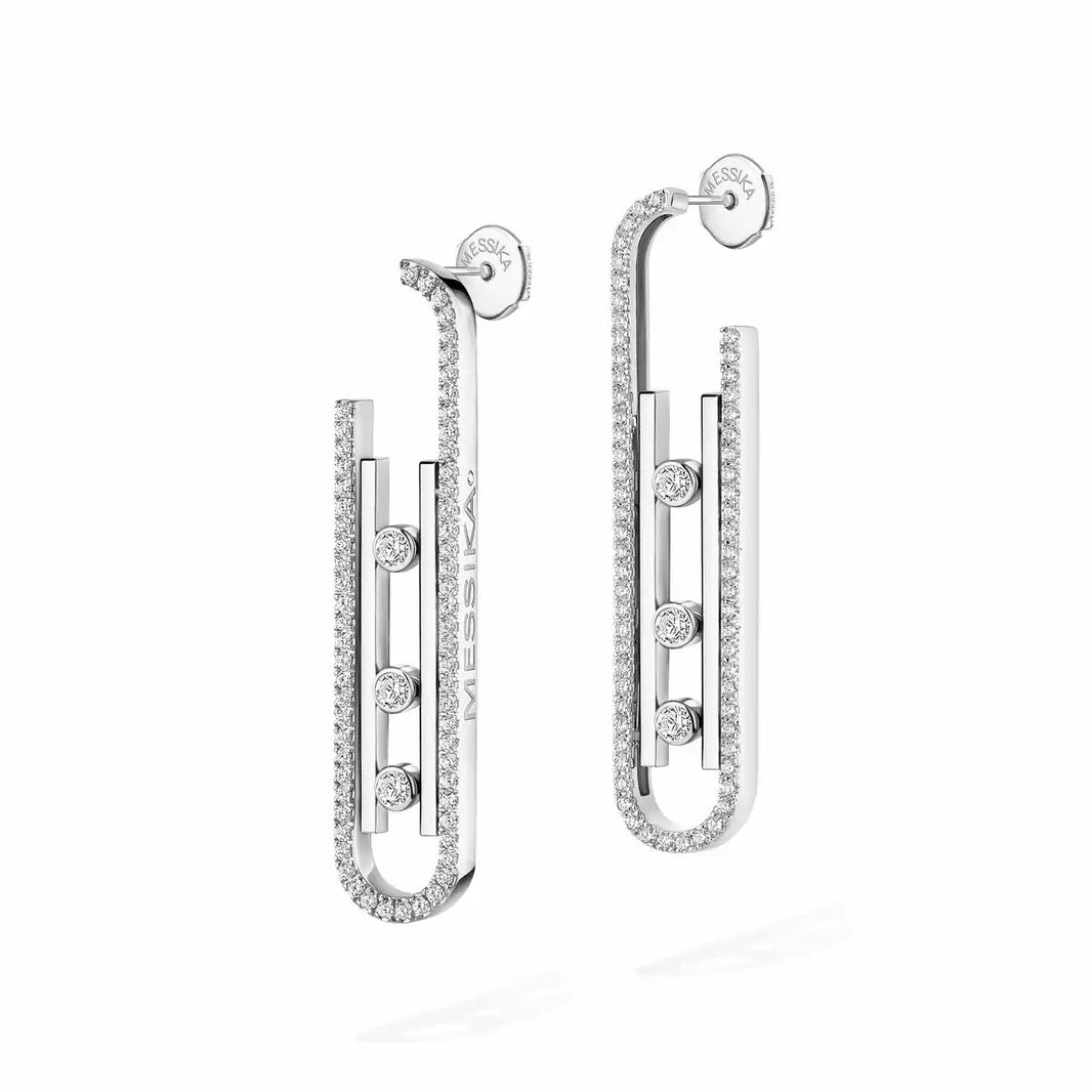 [Camiery]Diamond Pendant Earrings Move 10Th
