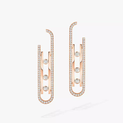 [Camiery]Diamond Pendant Earrings Move 10Th