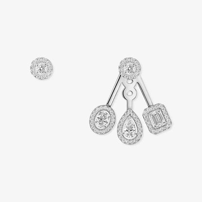 [Camiery] My Twin Trio  Diamond Earrings