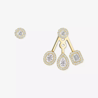 [Camiery] My Twin Trio  Diamond Earrings