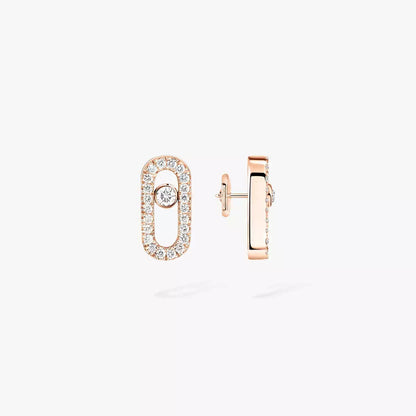 [Camiery]Move Uno Diamond Earrings