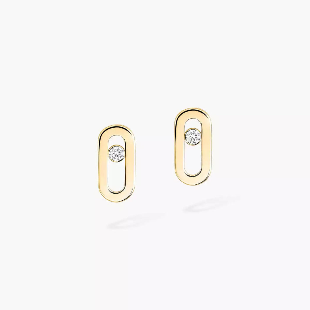 [Camiery]Move Uno Diamond Stud Earrings
