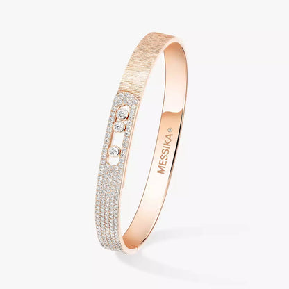 [Camiery]Move Noa Ciselé half pavé bangle