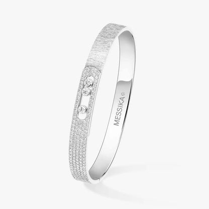 [Camiery]Move Noa Ciselé half pavé bangle