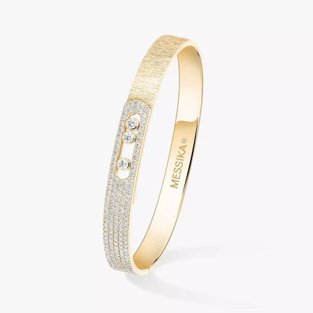 [Camiery]Move Noa Ciselé half pavé bangle