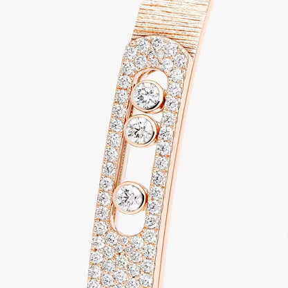 [Camiery]Move Noa Ciselé half pavé bangle