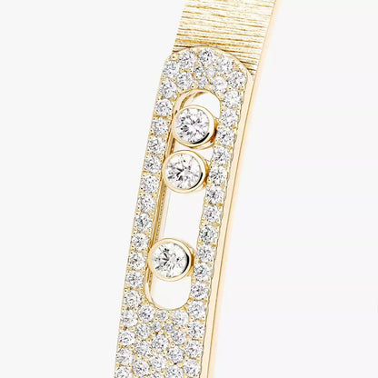 [Camiery]Move Noa Ciselé half pavé bangle