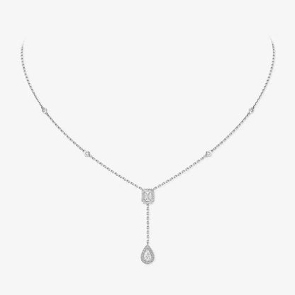 [Camiery]Gold Diamond Tie Necklace