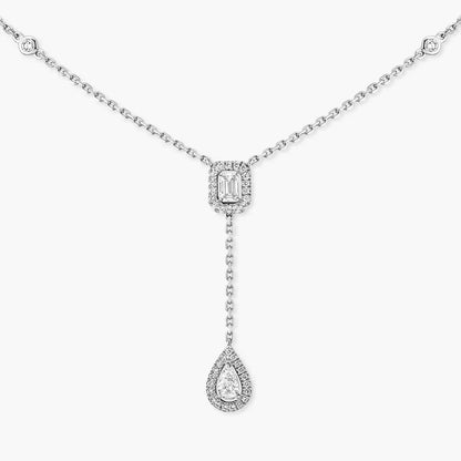 [Camiery]Gold Diamond Tie Necklace