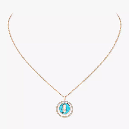 [Camiery]Lucky Move Diamond Necklace in Rose Gold and White Mother-of-Pearl