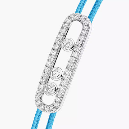 [Camiery]Messika Care(s) pink cord pavé bracelet