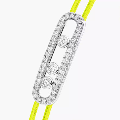 [Camiery]Messika Care(s) pink cord pavé bracelet