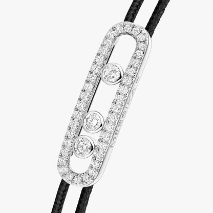 [Camiery]Messika Care(s) pink cord pavé bracelet