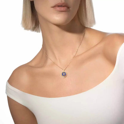 [Camiery]Lucky Move Diamond Necklace in Rose Gold and White Mother-of-Pearl