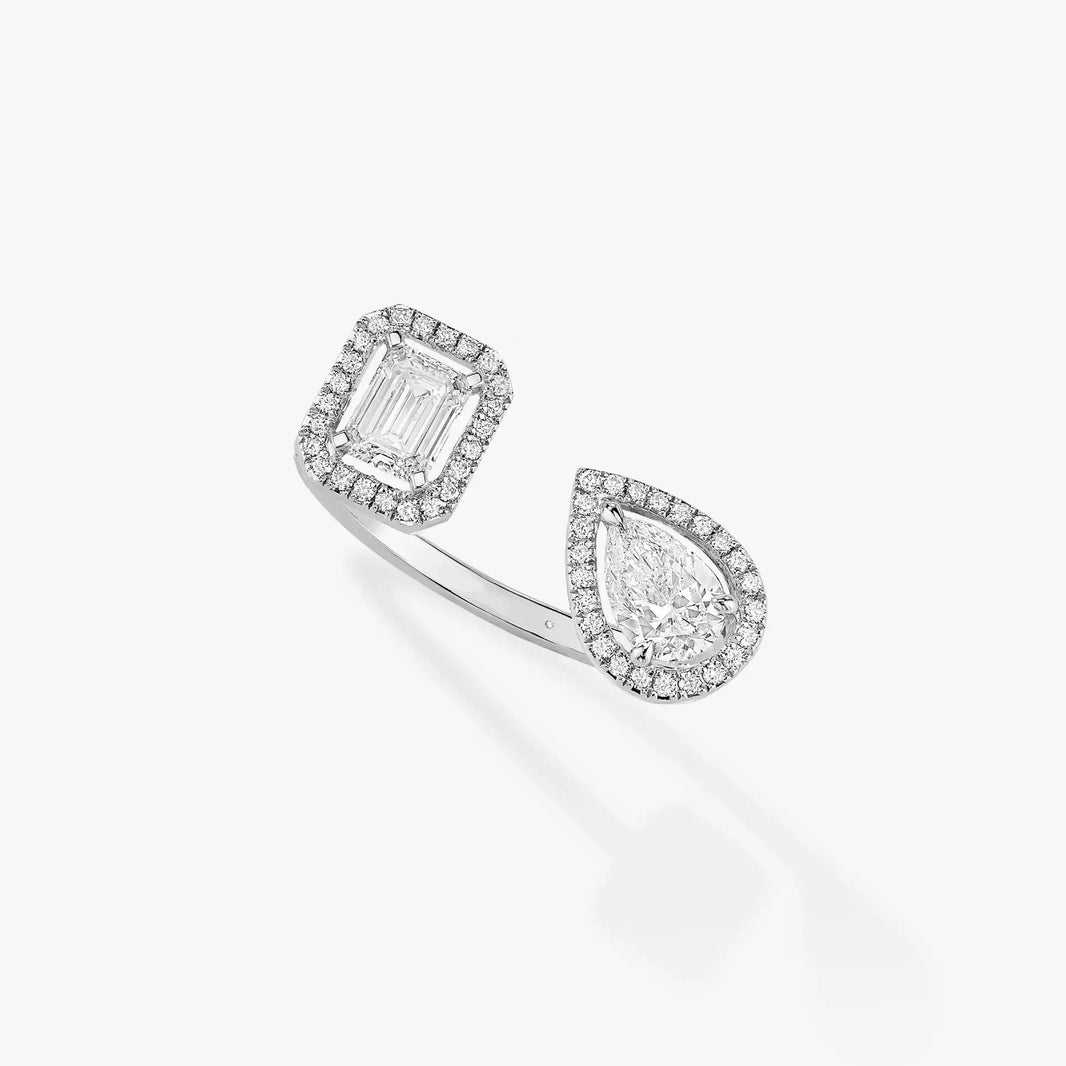 [Camiery]MY TWIN TOI & MOI SILVER DIAMOND RING