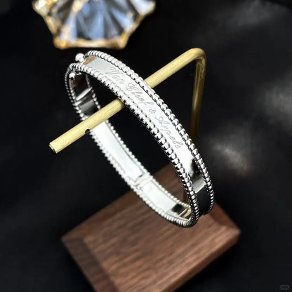 [Camiery]CLOVER PERLEE BRACELET SIGNATURE ENGRAVING SERIES