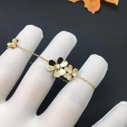 [Camiery]FRIVOLE GOLD 5 FLOWERS BRACELET