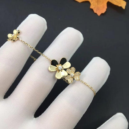 [Camiery]FRIVOLE GOLD 5 FLOWERS BRACELET