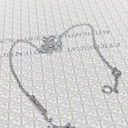 [Camiery]FRIVOLE SILVER FLOWER DIAMOND BRACELET