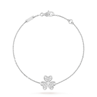 [Camiery]FRIVOLE SILVER FLOWER DIAMOND BRACELET