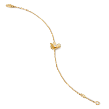 [Camiery]FRIVOLE GOLD FLOWER PINK MALACHITE BRACELET