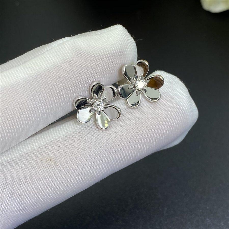 [Camiery]FRIVOLE MINI SILVER FLOWER EARRINGS