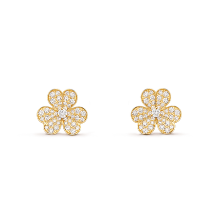 [Camiery]FRIVOLE GOLD FLOWER DIAMOND EARRINGS