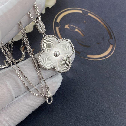 [Camiery]CLOVER 25MM SILVER BIG CLOVER NECKLACE