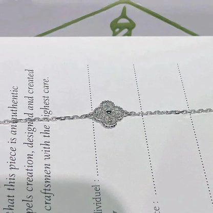 [Camiery]CLOVER  SINGLE FLOWER BRACELET SILVER