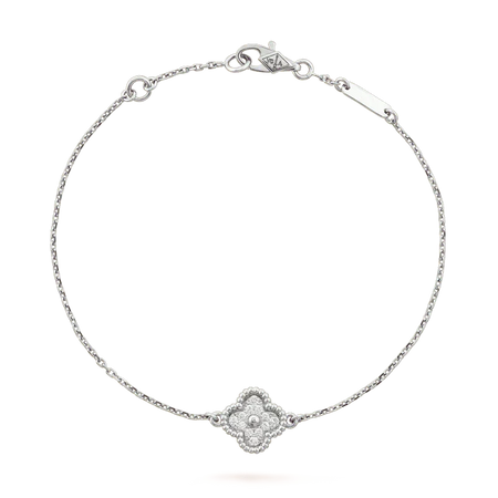 [Camiery]CLOVER  SINGLE FLOWER BRACELET SILVER