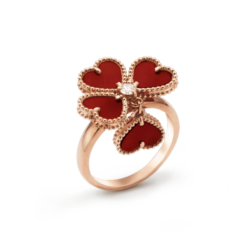 [Camiery]SWEET CLOVER CARNELIAN RING