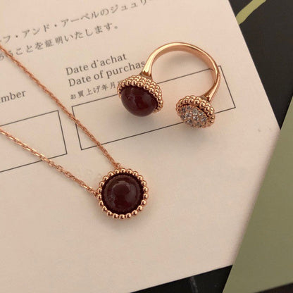 [Camiery]PERLEE COULEURS DIAMOND ROSE GOLD BETWEEN THE FINGER RING
