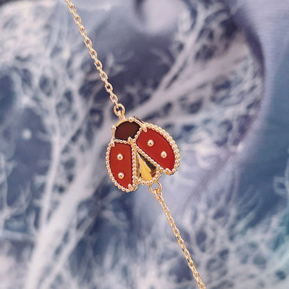 [Camiery]LUCKY SPRING 1 MOTIF PINK GOLD BRACELET