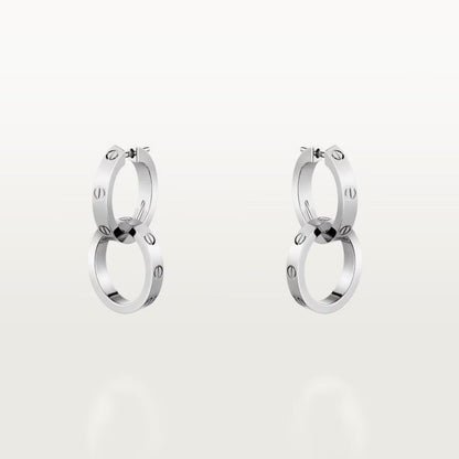 [Camiery] LOVE 3.3MM DANGLE EARRINGS